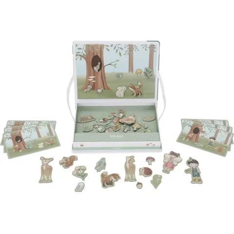 Little Dutch Magnetic Playboard - Forest Friends – Brown – image 1