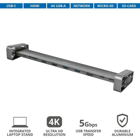 Dockingstation Trust Dalyx 10in1 USB-C – afbeelding 1