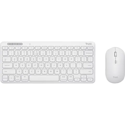 Trust Lyra Wl Keyboard & Mouse-white – immagine 1