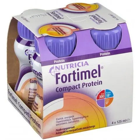 fortimel Compact Protein Pesca Mango 4x125 ml – immagine 1