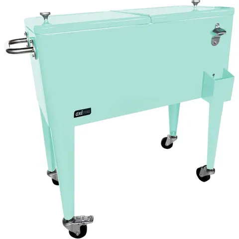 Axi Nevera con ruedas, color menta, 76 litros – imagen 1