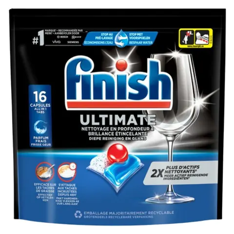 Finish Ultimate Original Vaatwastabletten - 16 stuks – afbeelding 1