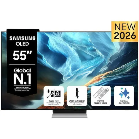 Samsung TV OLED 55" Qe55s90haexzt Graphite Black – immagine 1