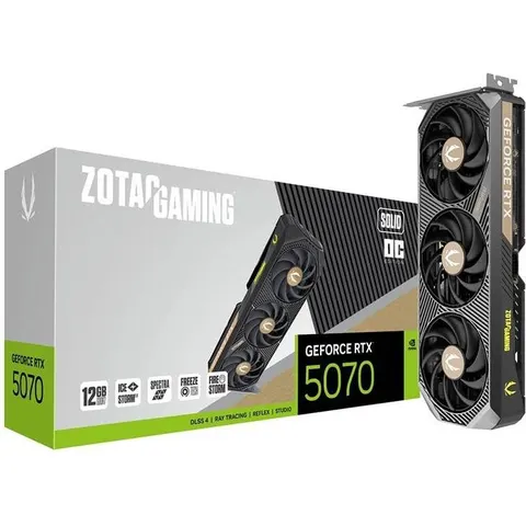 Zotac GAMING GeForce RTX 5070 SOLID OC NVIDIA 12 GB GDDR7 – imagen 1