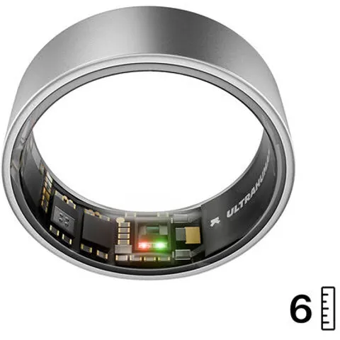 Ultrahuman AIR Smart Ring, Raw Titanium - Grootte 6 – afbeelding 1