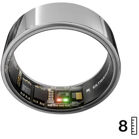 Ultrahuman AIR Smart Ring, Space Silver - Grootte 8 – afbeelding 1
