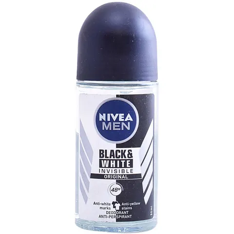 Nivea Men Black & White Invisible deo roll-on 50 ml – immagine 1