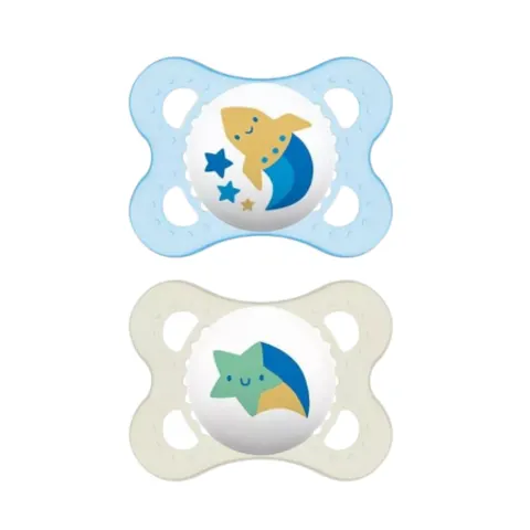 Ciuccio MAM Style "I Love Daddy" blu - 2 pezzi – immagine 1