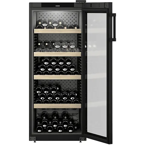 WPbl 4601-20 Weinklimaschrank schwarz – Bild 1