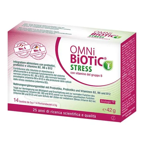 Omni Biotic Stress Vitamine Gruppo B 14 Bustine Da 3 G – immagine 1