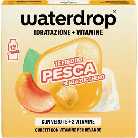 Waterdrop Ice Tea Pesca 12 Cubetti – immagine 1