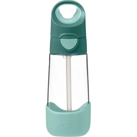 b.box Bottle with Straw Flasche mit Strohhalm Emerald Forest 1 St. – Bild 1