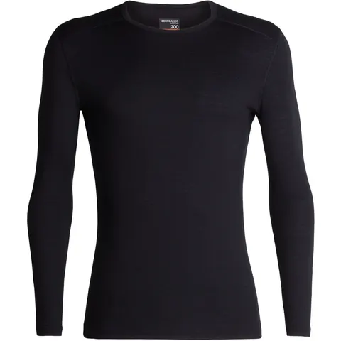 Mens 200 Oasis LS Crewe Black – afbeelding 1