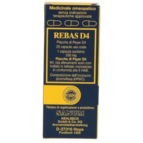 Sanum-Kehlbeck Rebas D4 20 Capsule – immagine 1