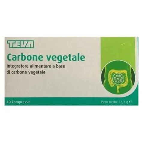 teva Carbone Vegetale 40 Compresse 16,2 g – immagine 1