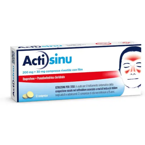 Johnson & Johnson Actisinu 12 Compresse Per Raffreddore E Mal Di Testa – immagine 1
