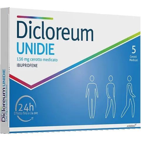 ALFASIGMA SpA Dicloreum Unidie, 5 Cerotti – immagine 1