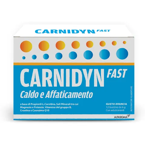 ALFASIGMA SpA Carnidyn Fast, 12 Bustine – immagine 1