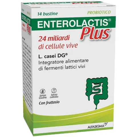 ALFASIGMA SpA Enterolactis Plus, 14 Bustine – immagine 1