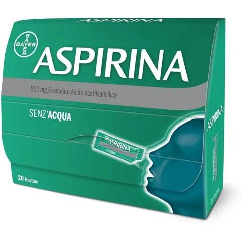Bayer Aspirina 500 mg 20 bustine granulato – immagine 1