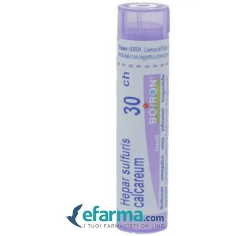 boiron Hepar sulfuris calc 30ch 80gr – immagine 1