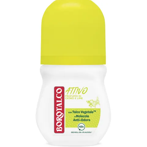 Borotalco Deo Roll Attivo Giallo 50 ml – immagine 1