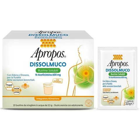 DESA PHARMA Srl Apropos Dissolmuco, 10 Bustine Solubili – immagine 1