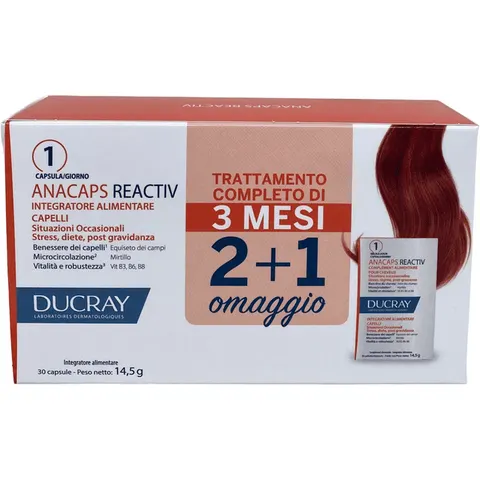Ducray Anacaps Reactiv, 3 x 30 capsule – immagine 1