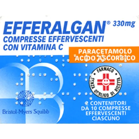 Efferalgan Con Vitamina C 330 mg 20 Compresse Effervescenti – immagine 1