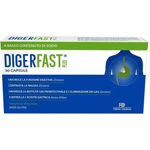 FARMA-DERMA Srl Digerfast Plus, 30 capsule – immagine 1