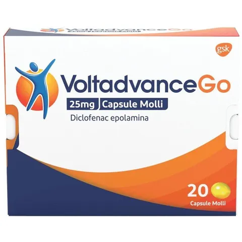 Haleon VoltadvanceGo 25mg 20 capsule molli – immagine 1