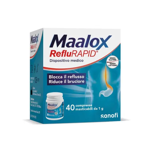 Maalox Reflurapid: 40 Compresse Masticabili – immagine 1