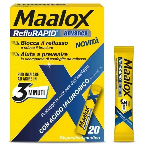 Maalox Reflurapid Advance 20 Bustine Da 10 Ml – immagine 1