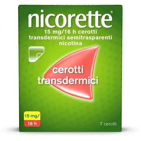 nicorette 7 Cerotti Transdermici 15mg/16h – immagine 1