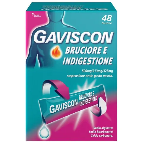 Reckitt Benckiser Gaviscon Bruciore E Indigestione 48 Bustine Da 10ml – immagine 1