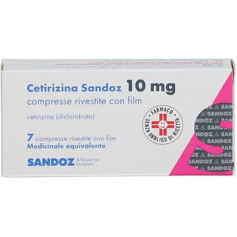 sandoz Cetirizina 10mg 7 Compresse – immagine 1