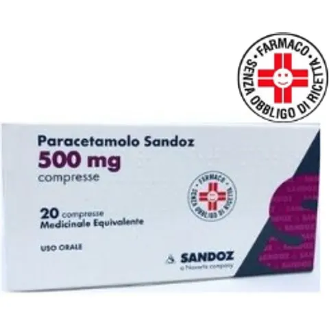 Sandoz Paracetamolo 20 Cpr 500 Mg – immagine 1