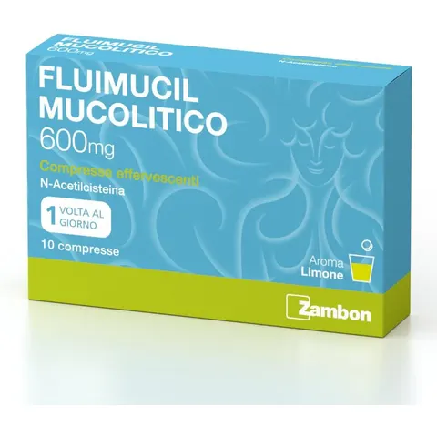 Zambon Fluimucil Mucolitico, 10 Compresse Effervescenti – immagine 1