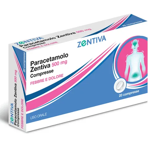 Zentiva Paracetamolo 500mg 20 compresse – immagine 1