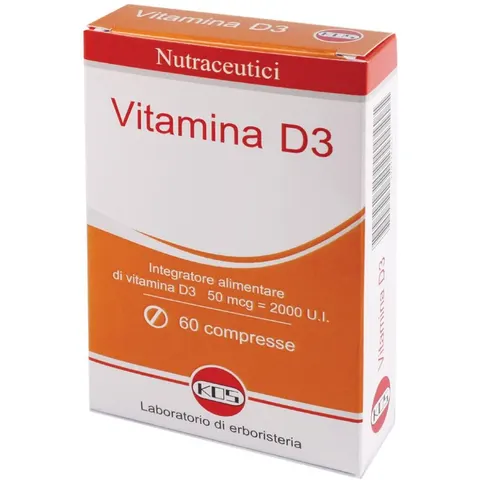 Kos Nutraceutici - Vitamina D3 Integratore Alimentare, 60 Compresse – immagine 1