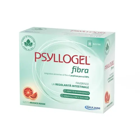 Psyllogel Fibra 20 Bustine Gusto Arancia Rossa – immagine 1