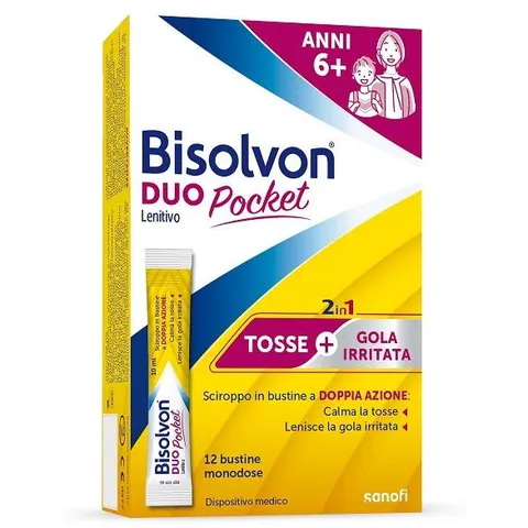 Bisolvon Duo Pocket Lenitivo 12 Bustine – immagine 1