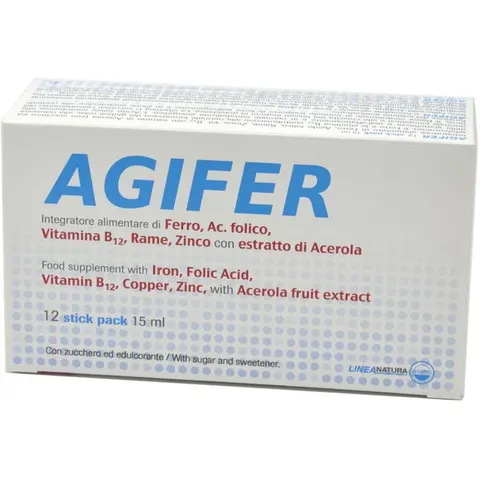 AGIPS FARMACEUTICI Srl AGIFER 12 Stick 15ml – immagine 1