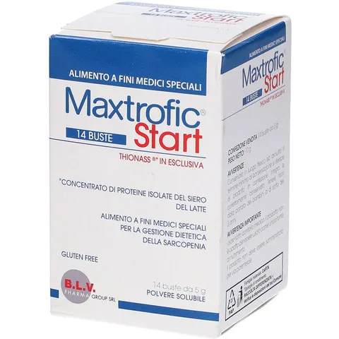 B.L.V. PHARMA GROUP Srl Maxtrofic Start Integratore iperproteico per sarcopenia, 14 bustine solubili – immagine 1
