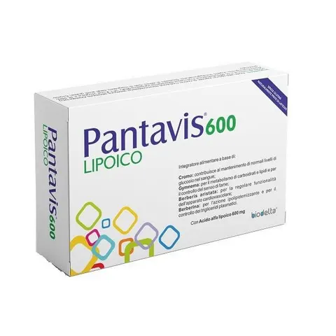 BIODELTA Srl PANTAVIS 600 Lipoico 30 Cpr – immagine 1