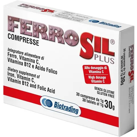 BIOTRADING Srl UNIPERSONALE FERROSIL Plus 30 Cpr – immagine 1