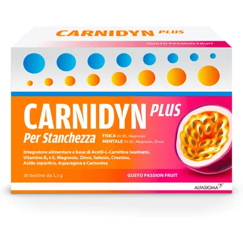 carnidyn Plus 20 Bustine Gusto Passion Fruit 5,3g – immagine 1