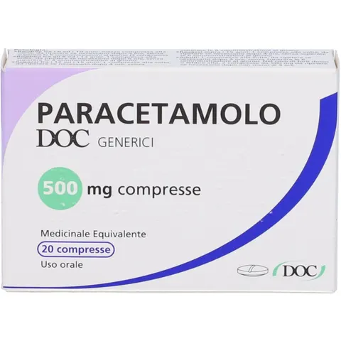 doc generici Paracetamolo 20 Compresse 500mg – immagine 1