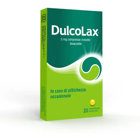 Dulco lax 5 mg Bisacodile 20 Compresse rivestite – immagine 1