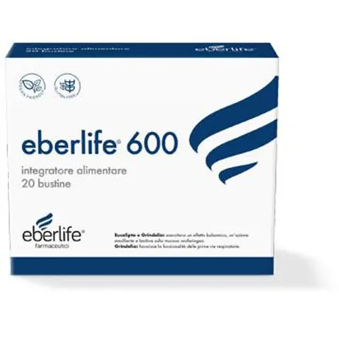 EBERLIFE FARMACEUTICI SpA Eberlife 600, 20 Bustine – immagine 1